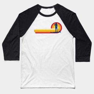 Vintage and Retro Look SUP Paddle Board Baseball T-Shirt